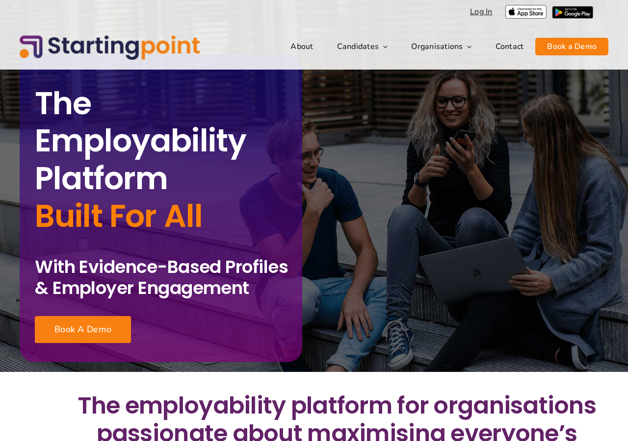 Startingpoint platform interface